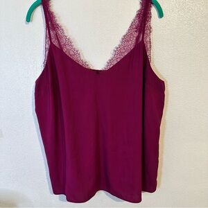 Express Lace, Cherry Red, Tank Top